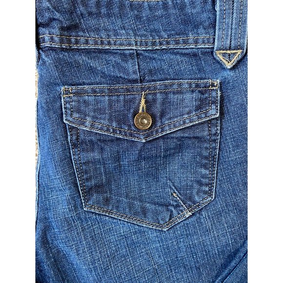 Eddie Bauer Womens Boot Cut Jeans Blue Pockets Dark Wash Mid Rise Denim 6 R - Picture 5 of 11